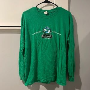 Switchback Brewery Long Sleeve T shirt Green